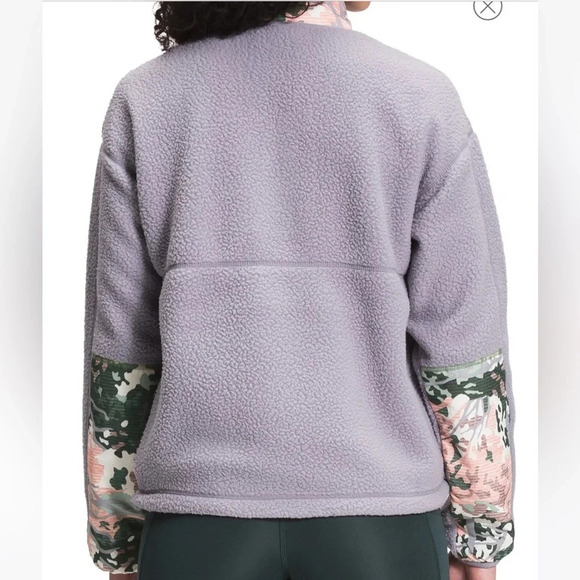THE NORTH FACE CRAGMONT 1/4 SNAP FLEECE - WOMENS small lilac camo new with tags - Picture 3 of 15